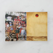 マガス・メルキオールの行列、馬のライダー、野良猫 シーズンカード (内部)