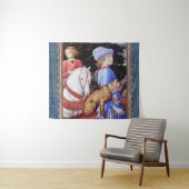 マガス・メルキオールの行列、馬のライダー、野良猫 タペストリー (インサイチュ(横))