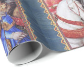 マガス・メルキオールの行列、馬のライダー、野良猫 ラッピングペーパー (ロールコーナー)