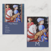 マガス・メルキオールの行列、馬のライダー、野良猫 名刺 (正面/裏面)