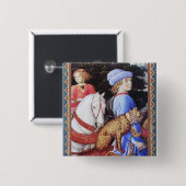 マガス・メルキオールの行列、馬のライダー、野良猫 缶バッジ (正面&裏面)