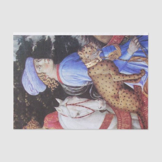 マガス・メルキオールの行列、馬のライダー、野良猫 薄葉紙 (正面)