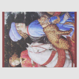 マガス・メルキオールの行列、馬のライダー、野良猫 薄葉紙