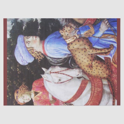 マガス・メルキオールの行列、馬のライダー、野良猫 薄葉紙 (正面)