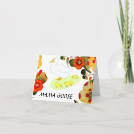 マガチョウとゴスリングフローラ、ママガチョウの日 カード