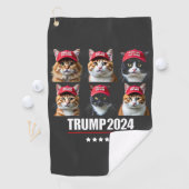 マガトランプの選挙で猫を安全にする ゴルフタオル (インサイチュ)