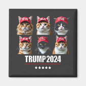 マガトランプの選挙で猫を安全にする マグネット (正面)