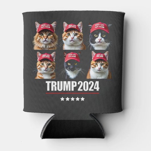 マガトランプの選挙で猫を安全にする 缶クーラー (正面)