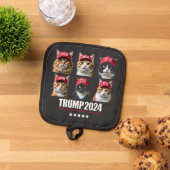 マガトランプの選挙で猫を安全にする 鍋敷き (トップダウン)