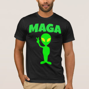 マガトランプエイリアンピースおもしろいTシャツ Tシャツ