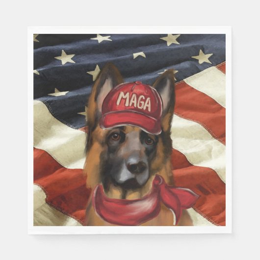 マガドイツシェパード スタンダードランチョンナプキン (正面)