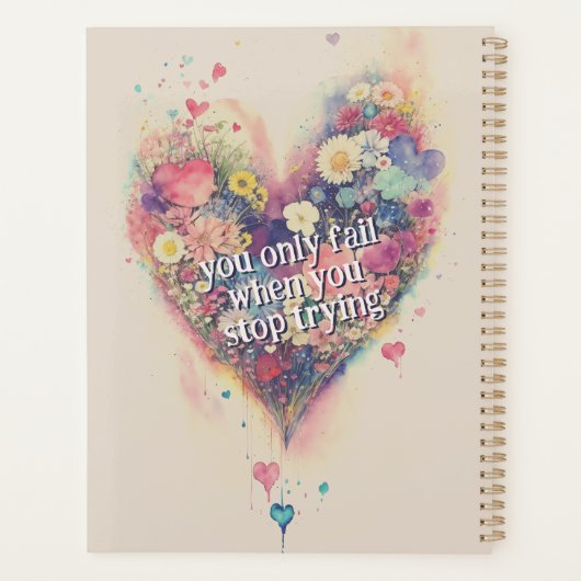 マガパーソナライズされたジンカバーゴール引用文プランナー プランナー手帳 (裏面)