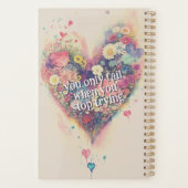 マガパーソナライズされたジンカバーゴール引用文 プランナー手帳 (裏面)