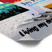 マガパーソナライズされたジン表紙テンプレート ポスター (角)