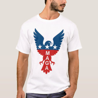 マガホーク愛国的エンブレム Tシャツ