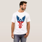 マガホーク愛国的エンブレム Tシャツ (正面フル)