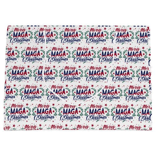 マガメリークリスマス抱き枕 ラージペーパーバッグ (正面)