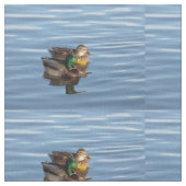 マガモのアヒルのカップルの生地 ファブリック (クローズアップ)