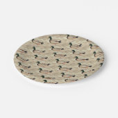 マガモのアヒルの写真 ペーパープレート (アングル)