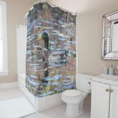 マガモのアヒルの組 シャワーカーテン (インサイチュ)