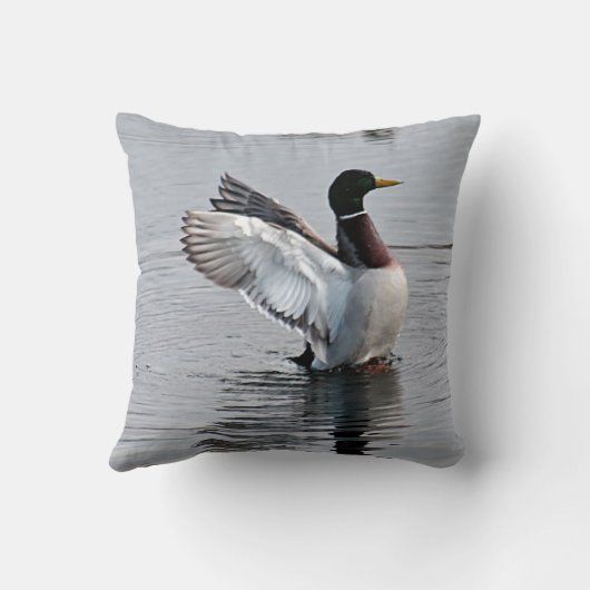 マガモのアヒル クッション (裏面)