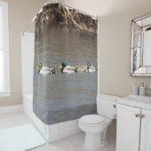 マガモのアヒル シャワーカーテン (インサイチュ)