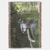 マガモのアヒル スローブランケット (正面縦)