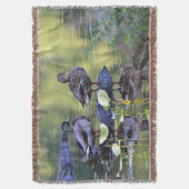 マガモのアヒル スローブランケット (正面縦)