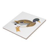 マガモのアヒル(ドレーク) タイル (側面)