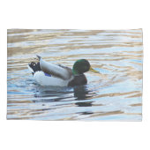 マガモのアヒル 枕カバー (裏面)