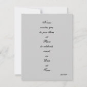 マガモのカップル招待 招待状 (裏面)