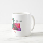 マガモのダックパンはおもしろい鳥 コーヒーマグカップ (正面右)