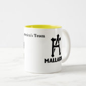 マガモのチームコーヒー・マグ ツートーンマグカップ (正面右)