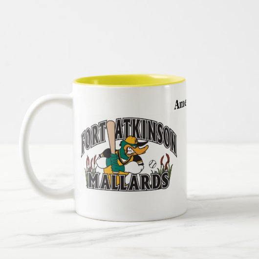 マガモのチームコーヒー・マグ ツートーンマグカップ (左)