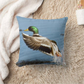 マガモのドレークのアヒル クッション (ブランケット)
