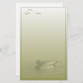 マガモのドレークのカスタムの文房具 便箋 (正面/裏面)