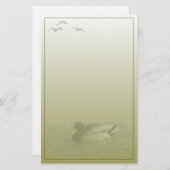 マガモのドレークのカスタムの文房具 便箋 (正面/裏面)