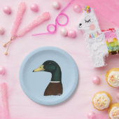 マガモのドレークの頭部 ペーパープレート (パーティー)