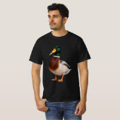 マガモのビンテージ喫煙ミーム タバコ Tシャツ (正面フル)