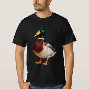 マガモのビンテージ喫煙ミーム タバコ Tシャツ