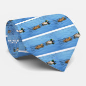 マガモのペア ネクタイ (ロール)