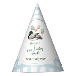 マガモのラッキーダック 1歳の誕生日 パーティーハット
