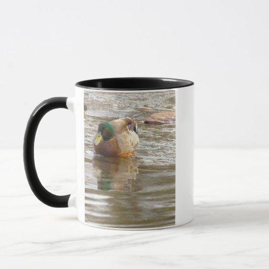 マガモの写真マグカップ マグカップ (左)