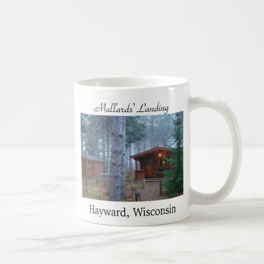 マガモの着陸 コーヒーマグカップ (右)