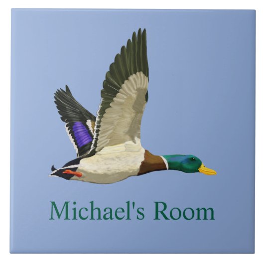 マガモの部屋のサイン タイル (正面)