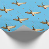 マガモはカナダのガチョウを引込めます ラッピングペーパー (角)