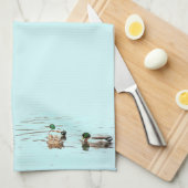 マガモは芸術タオルを引込めます キッチンタオル (四つ折り)