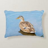 マガモまたは野生のアヒル アクセントクッション (正面)