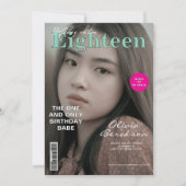 マガモダンジンカバー18誕生日 招待状 (正面)