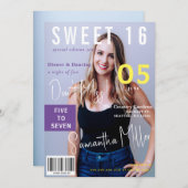 マガモダンジンカバー2枚Sweet 16 招待状 (正面/裏面)